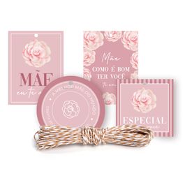 Kit Fechamento Para Presente Camélia Dia Das Mães