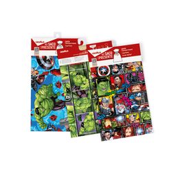 Kit Saco Autosserviço Avengers Colorido