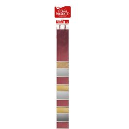 Sacola De Papel Autosserviço Com Clip Strip Metalizada Fosco Colorido
