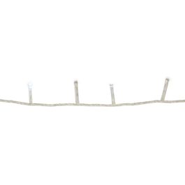 Cordao 100Leds 8Funções Fio Incolor Led Branco 220V