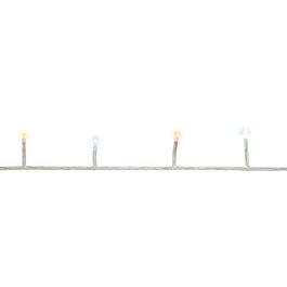 Cordao 100Leds 8Funções Fio Incolor Led Colorido 220V