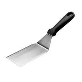 Espátula Lisa Multiuso Curva Aço Inox Prata / Preto