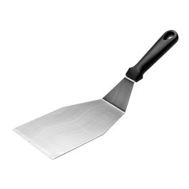 Espátula Lisa Multiuso Curva Aço Inox Prata / Preto
