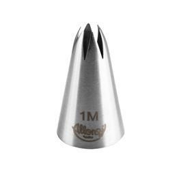 Bicos Para Confeitar Pitanga Aberta Aço Inox Prata N°1M