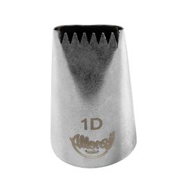 Bicos Para Confeitar Serra Aço Inox Prata N°1D