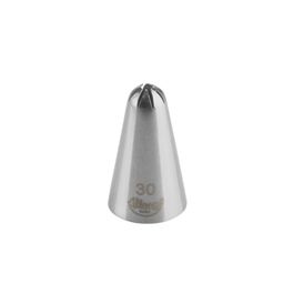 Bicos Para Confeitar Pitanga Fechada Aço Inox Prata N°27