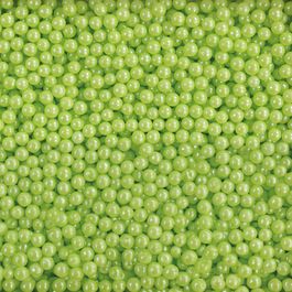 Confeito Sugar Beads Perolizados Verde 4mm