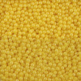 Confeito Sugar Beads Perolizados Amarelo 4mm