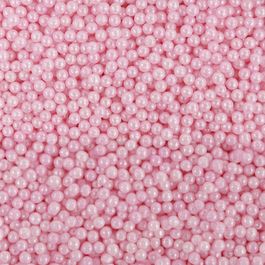 Confeito Sugar Beads Perolizados Rosa 4mm