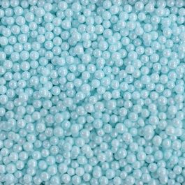 Confeito Sugar Beads Perolizados Azul Claro 4mm