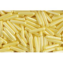 Confeito Sugar Rods Perolizados Amarelo