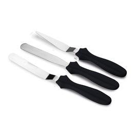 Mini Espátulas Alisadora Aço Inox Preto/Prata