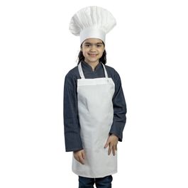 Uniforme Infantil Avental Frontal Unissex Branco P