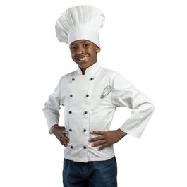 Uniforme Infantil Avental Dolma Unissex Branco G