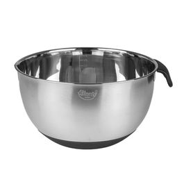 Bowl Massas Leves E Pesadas Com Alça Aço Inox Prata / Preto 5L