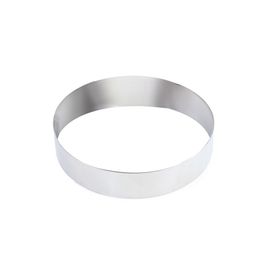 Molde E Cortador De Aço Inox Modelador Redondo Prata