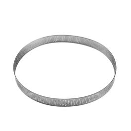 Aro Inox Micro-Perfurado Redondo Prata