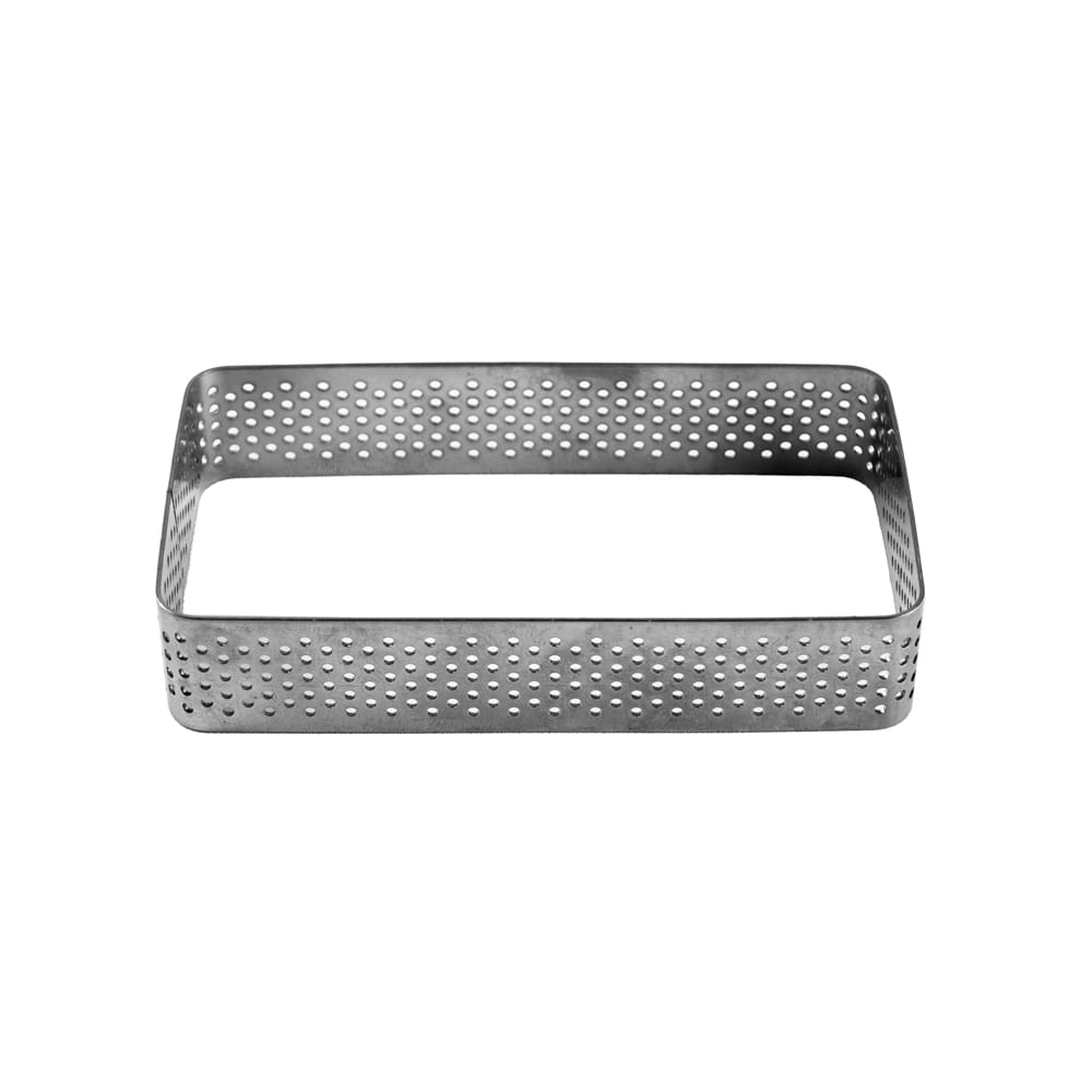 Aro Inox Micro-Perfurado Retangular Prata - Loja Cromus