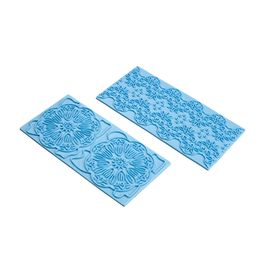 Carimbo Para Modelar Bolo Girassol Azul Claro