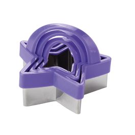Cortador Estrela Plástico E Inox Roxo