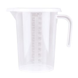 Copo Medidor Com Tampa Plástico Transparente 1000 ml