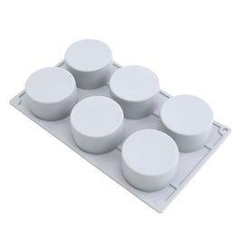 Forma De Silicone Monoporção Cilindro Cinza