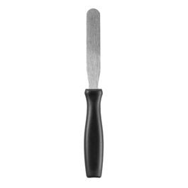 Espátula Reta Aço Inox Preto