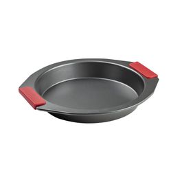 Forma De Aço Carbono Redonda Com Cabo Silicone Preto / Vermelho