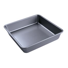 Forma De Aço Carbono Quadrada Fundo Fixo Cinza