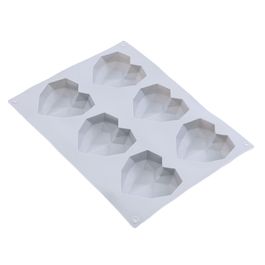 Forma De Silicone Coração Mini Cinza