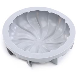 Forma De Silicone Redonda Tornado Cinza