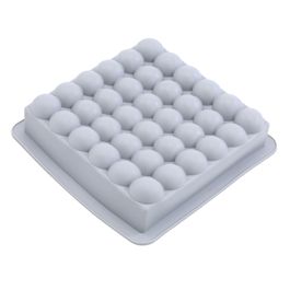 Forma De Silicone Quadrada Bolhas Cinza
