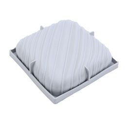 Forma De Silicone Quadrada Explosão Cinza