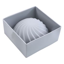 Forma De Silicone Redonda Zuccotto Cinza
