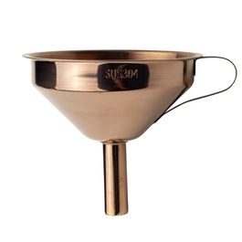 Funil Com Filtro Aço Inox Rose Gold