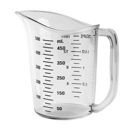 Copo Medidor Sem Tampa Plástico Policarbonato Incolor 500 ml