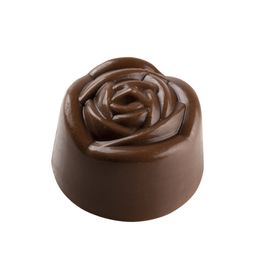 Forma Para Chocolate Bombom FLOR ROSA - 13G - Transparente