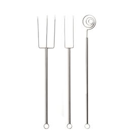 Garfo Para Banhar Doces Aço Inox Prata