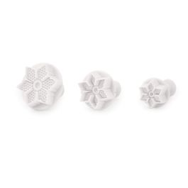 Cortador E Marcador Ejetor Plástico Flor De Uva Branco