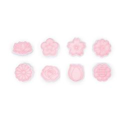 Cortador E Marcador Temático Flores Rosa E Branco
