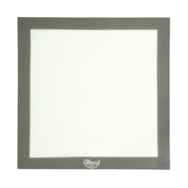 Tapete De Silicone Quadrado Com Fibra De Vidro Branco E Cinza