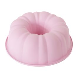 Forma De Silicone Redonda Abobora Rosa