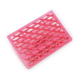 Marcador Para Texturizar Bolos E Doces Oval Rosa