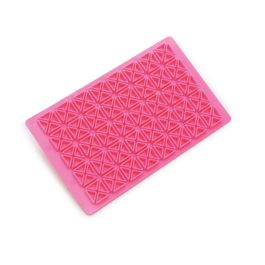 Marcador Para Texturizar Bolos E Doces Triangular Rosa