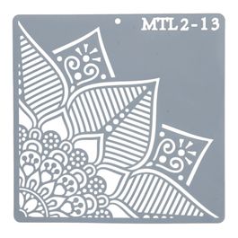 Estêncil Para Bolo 1/4 Mandala-St15-3 Branco