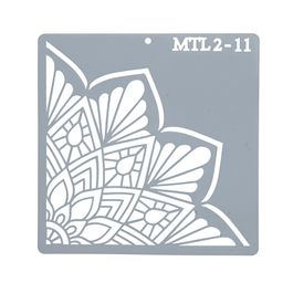 Estêncil Para Bolo Mandala-St15-11 Branco