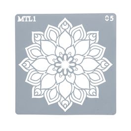 Estêncil Para Bolo Mandala-St15-05 Branco