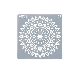Estêncil Para Bolo Mandala-Mtl1-09 Branco