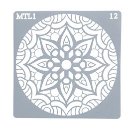 Estêncil Para Bolo Mandala-St15-12 Branco