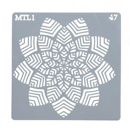 Estêncil Para Bolo Mandala-St15-47 Branco